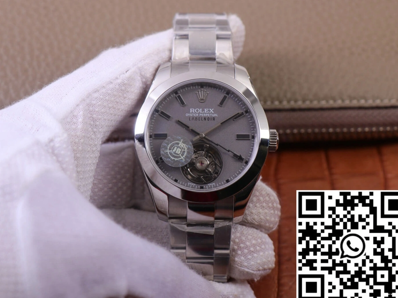 116400 JB Silver Factory Replica Rolex LNT01HS-001 watch Noir Label Base Design case Milgauss 0313